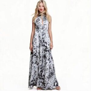 H&M Gold Label Tie Back Halter Maxi Dress NWT